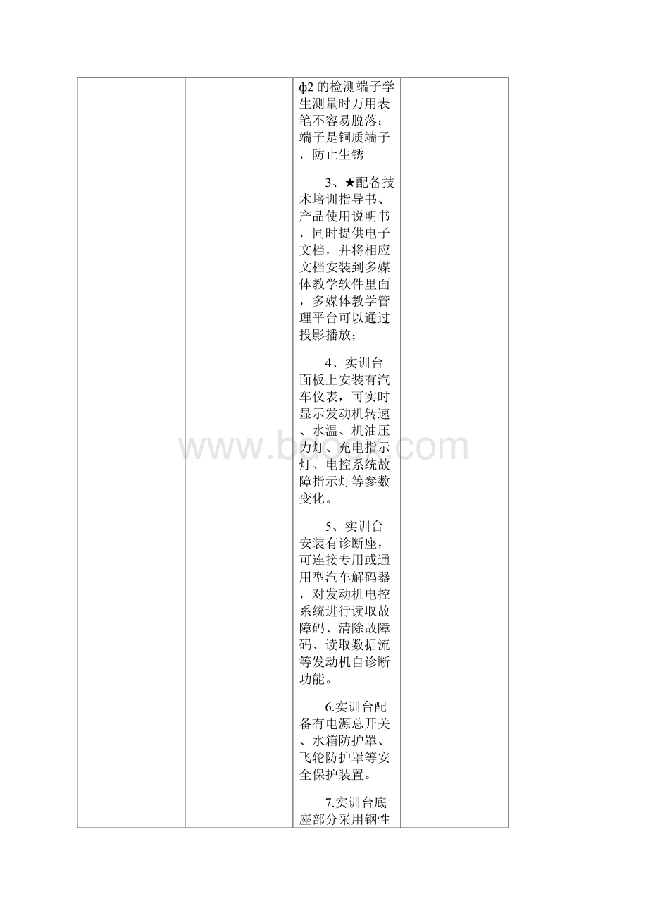 汽车维修实训设备技术参数与配备.docx_第3页