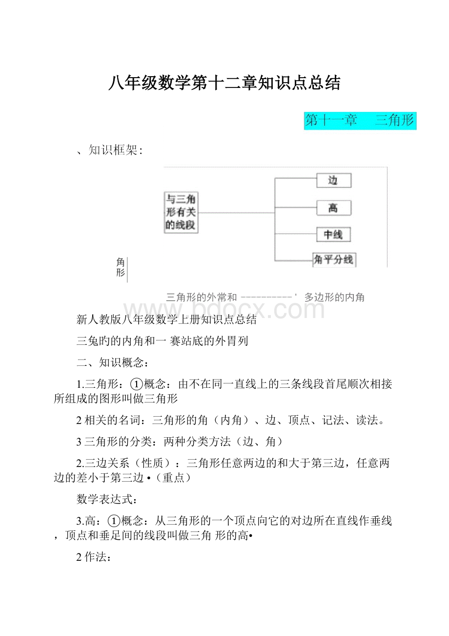 八年级数学第十二章知识点总结.docx_第1页