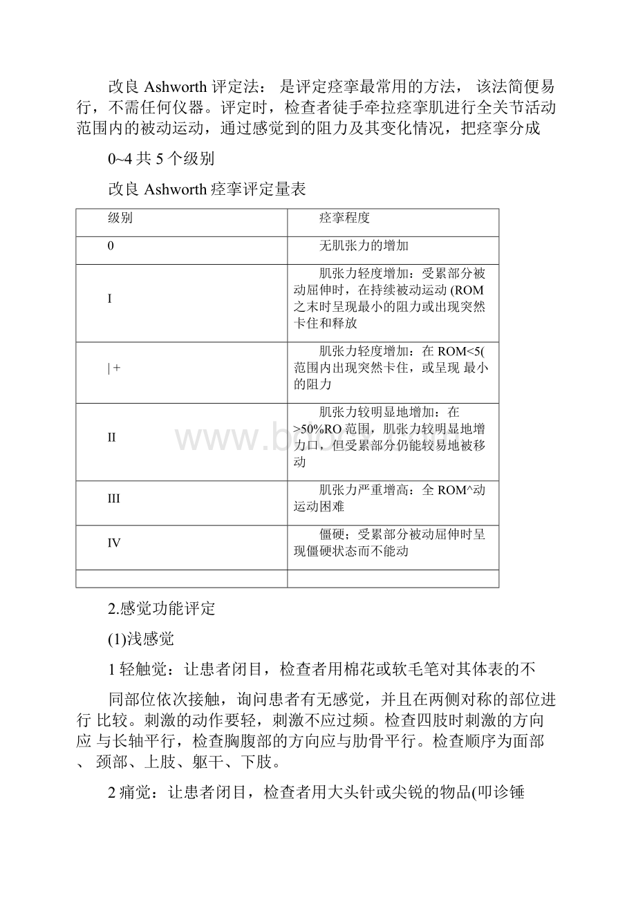 偏瘫病人康复评定内容及标准Word格式.docx_第2页