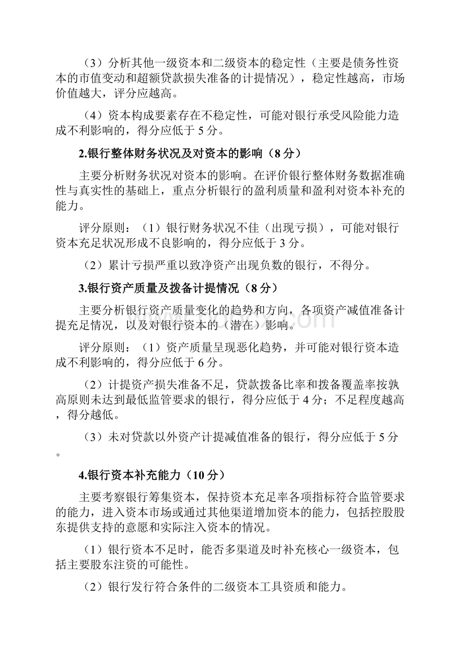 商业银行监管评级定量和定性评价标准之欧阳道创编.docx_第3页