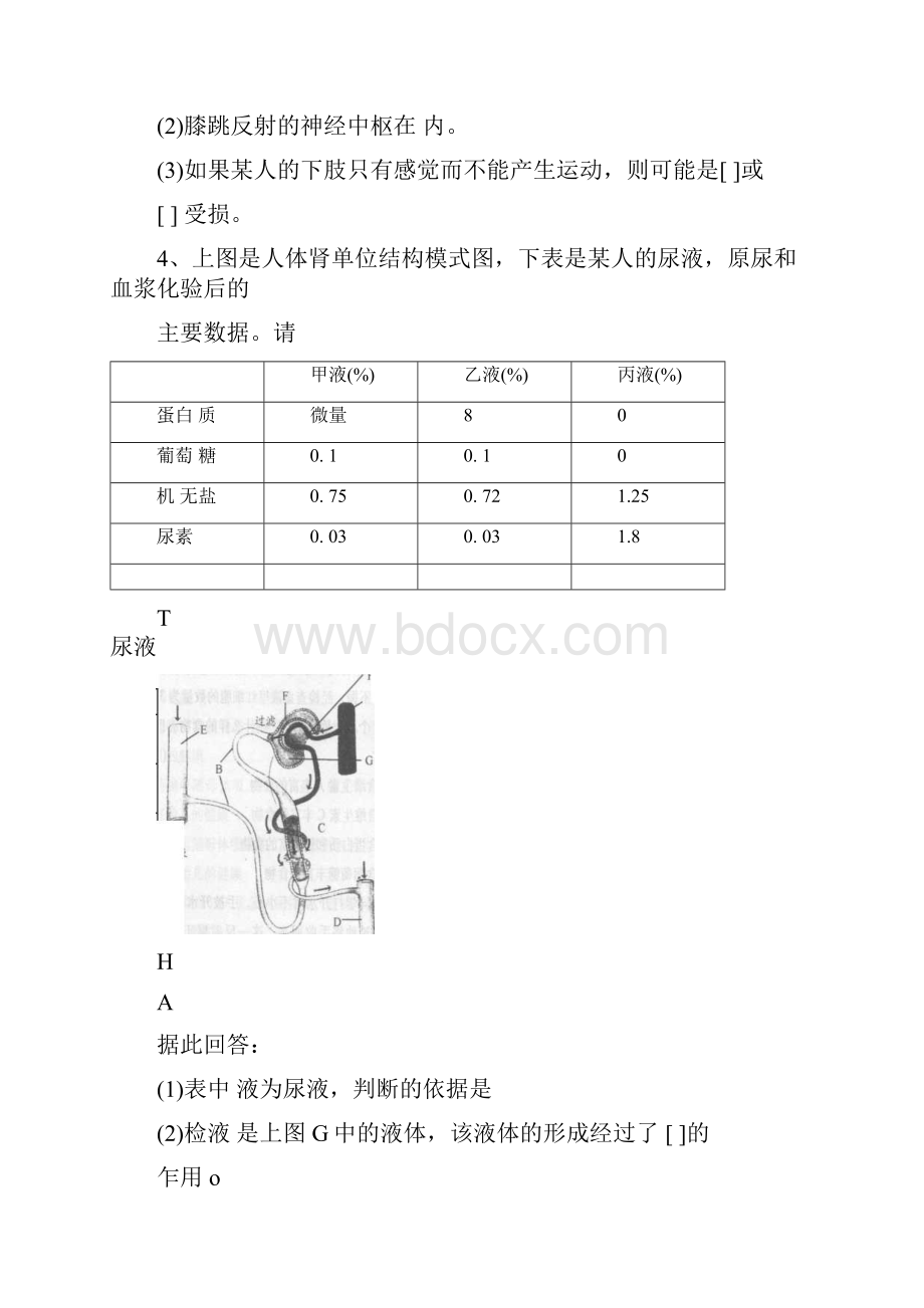 人教版七年级生物下册识图专项练习docx.docx_第3页