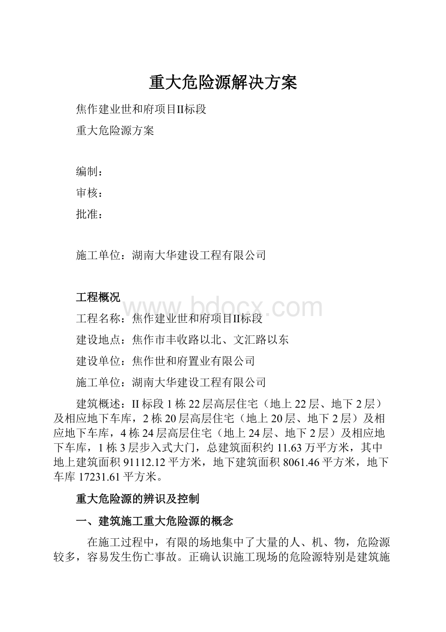 重大危险源解决方案Word格式.docx_第1页