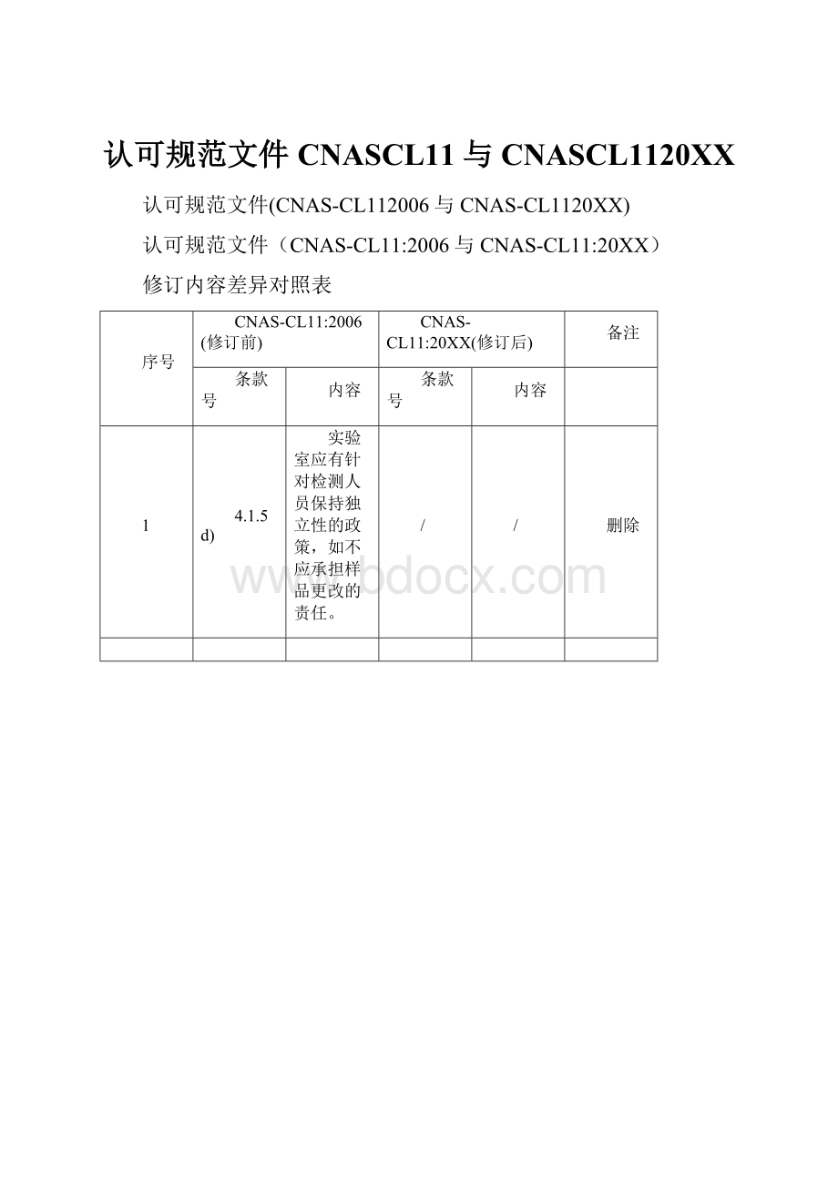 认可规范文件CNASCL11与CNASCL1120XXWord下载.docx_第1页