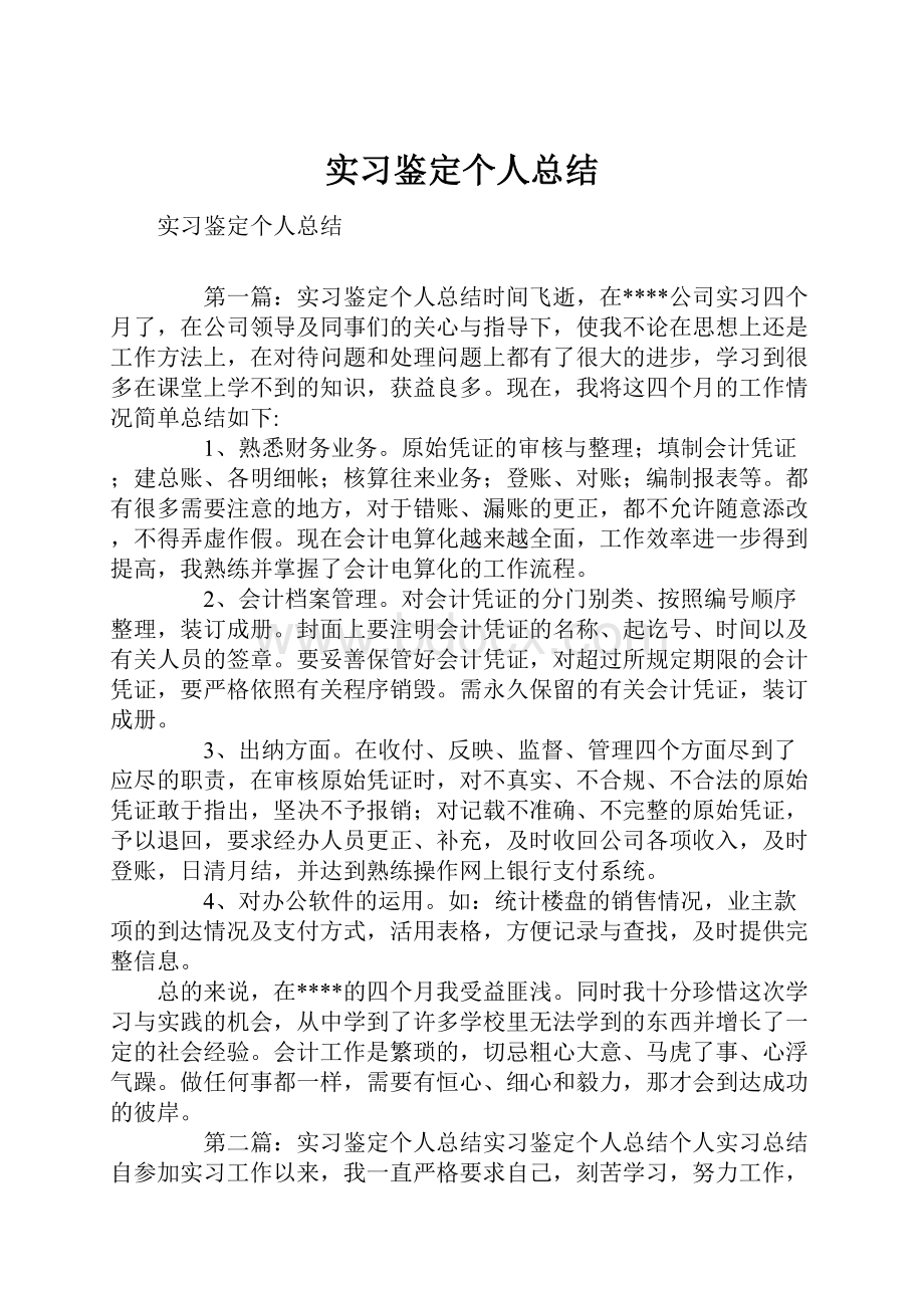 实习鉴定个人总结.docx