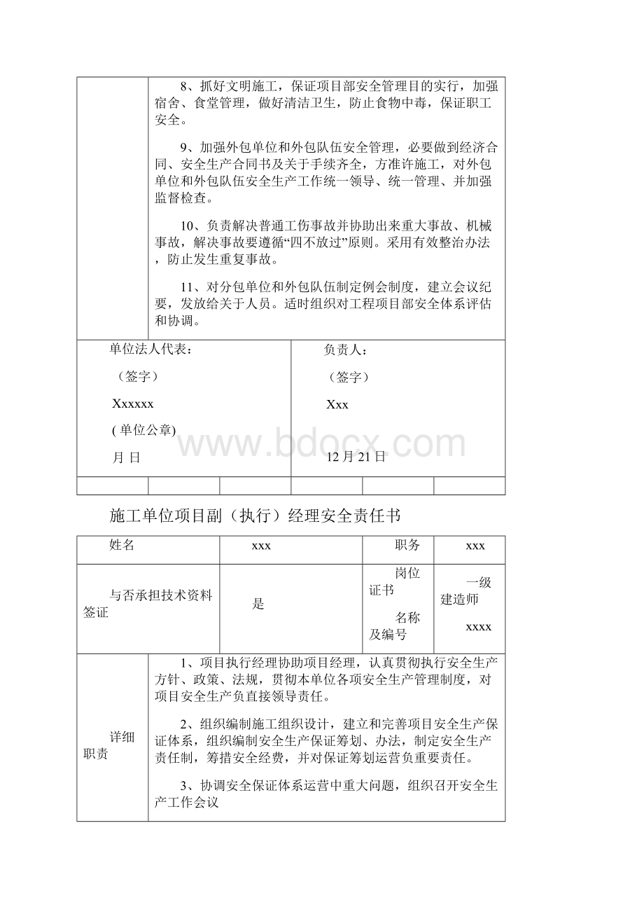 建筑施工管理人员安全责任书样本.docx_第2页