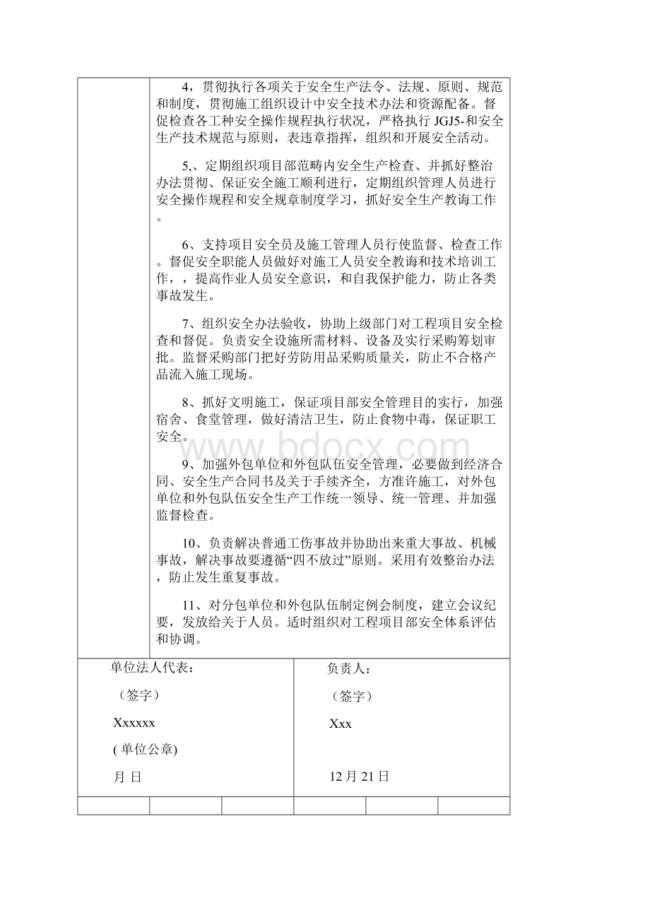 建筑施工管理人员安全责任书样本.docx_第3页