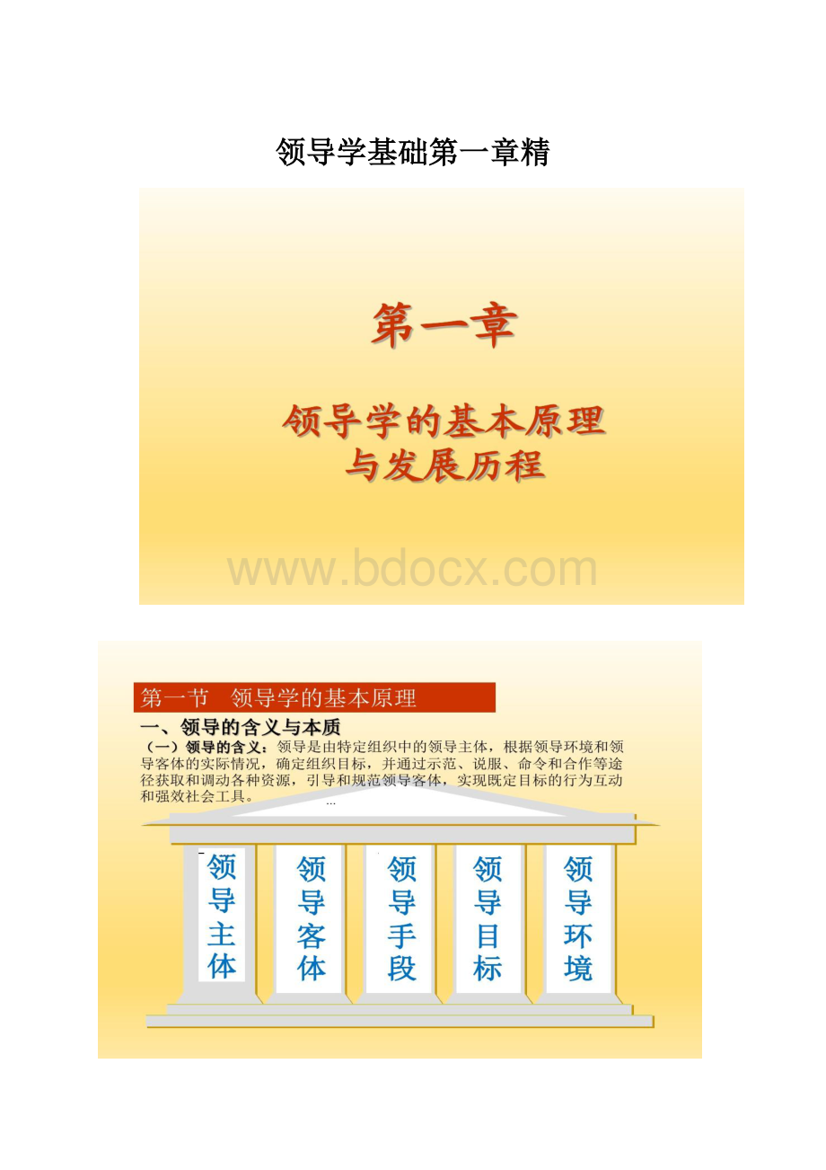 领导学基础第一章精文档格式.docx