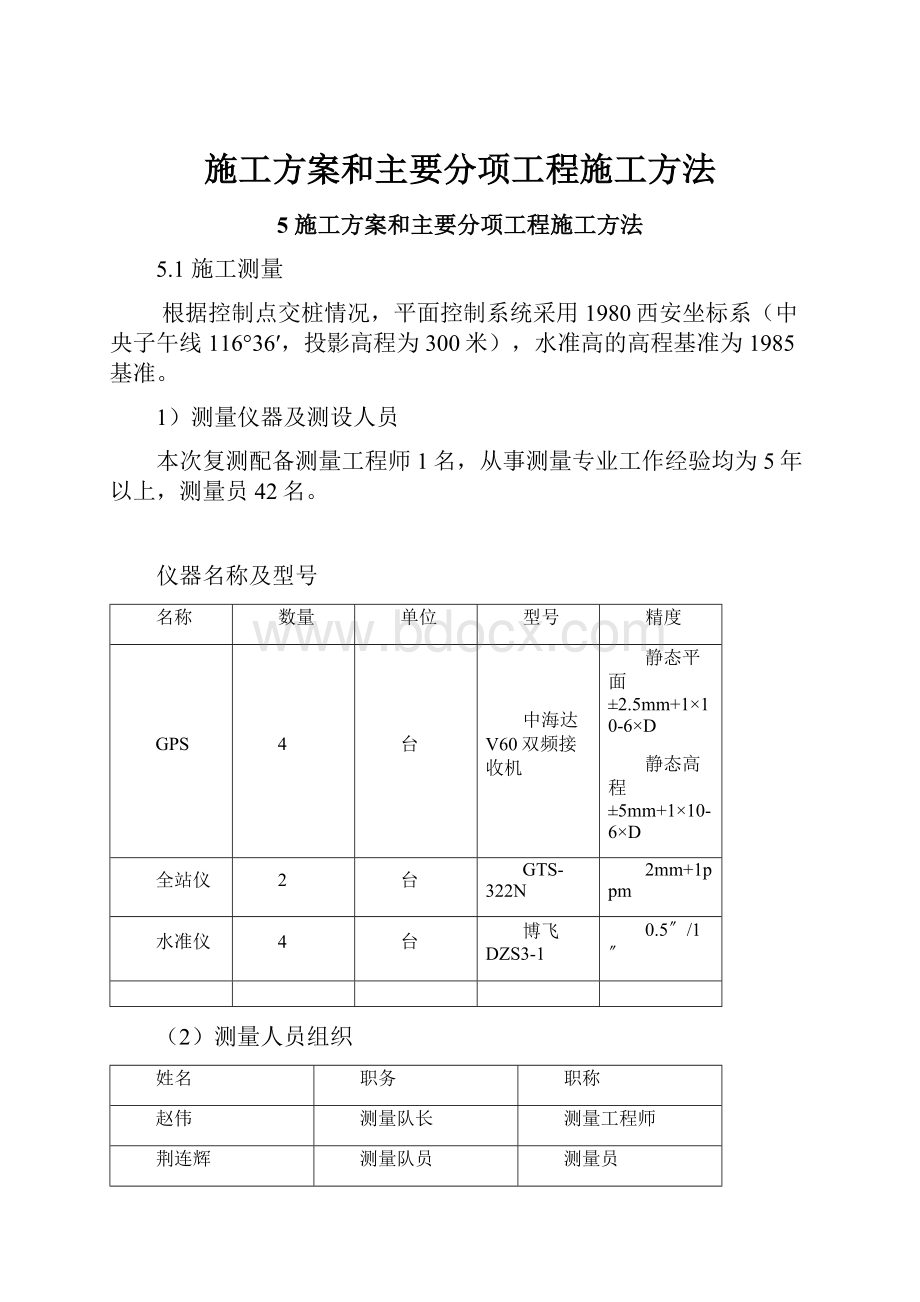 施工方案和主要分项工程施工方法.docx_第1页