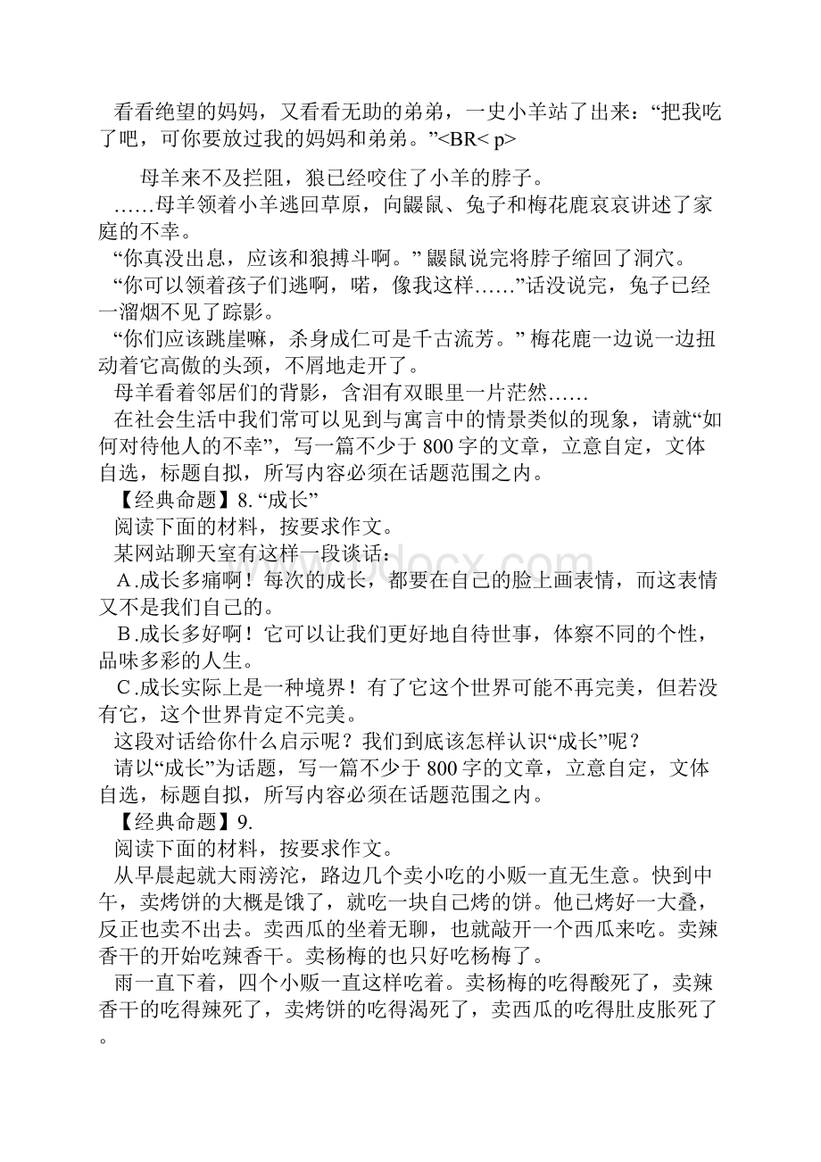 高考语文话题作文一百篇.docx_第3页