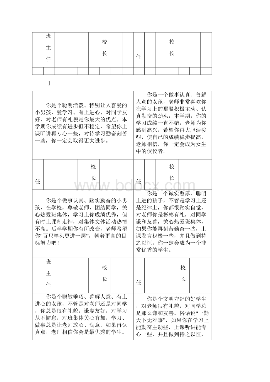 学生报告手册评语.docx_第2页