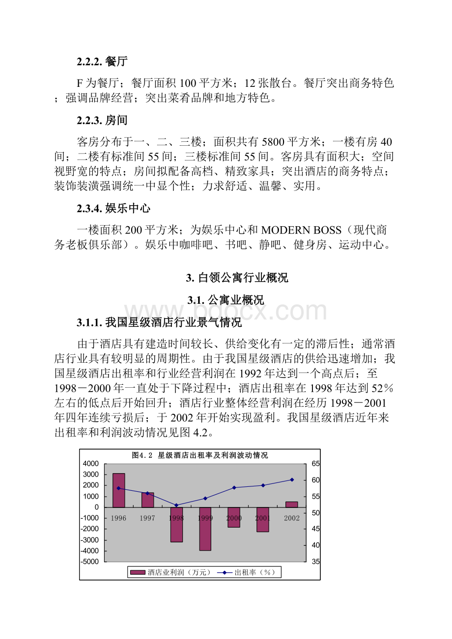 XX地区白领型酒店公寓项目投资建设可行性研究报告确任稿Word文件下载.docx_第3页