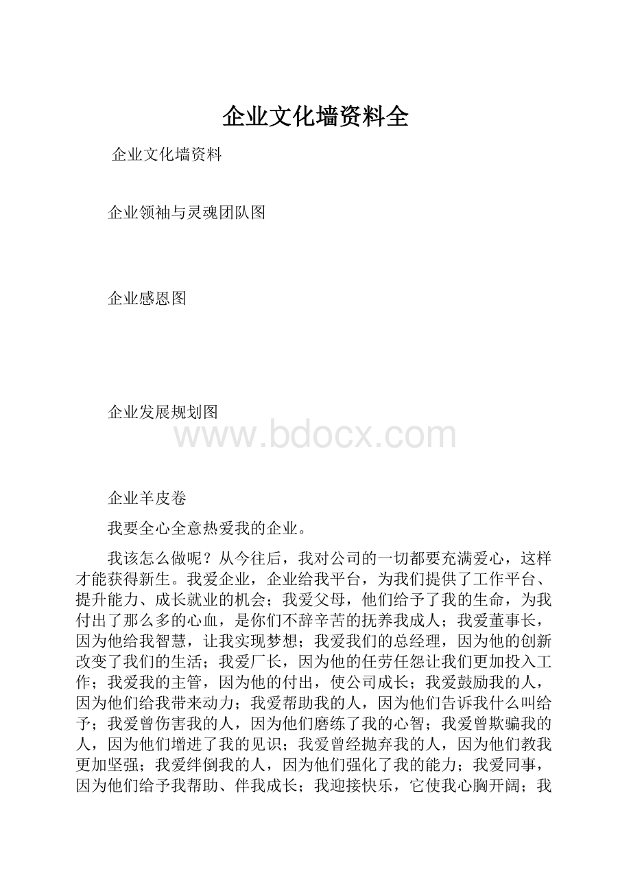 企业文化墙资料全.docx