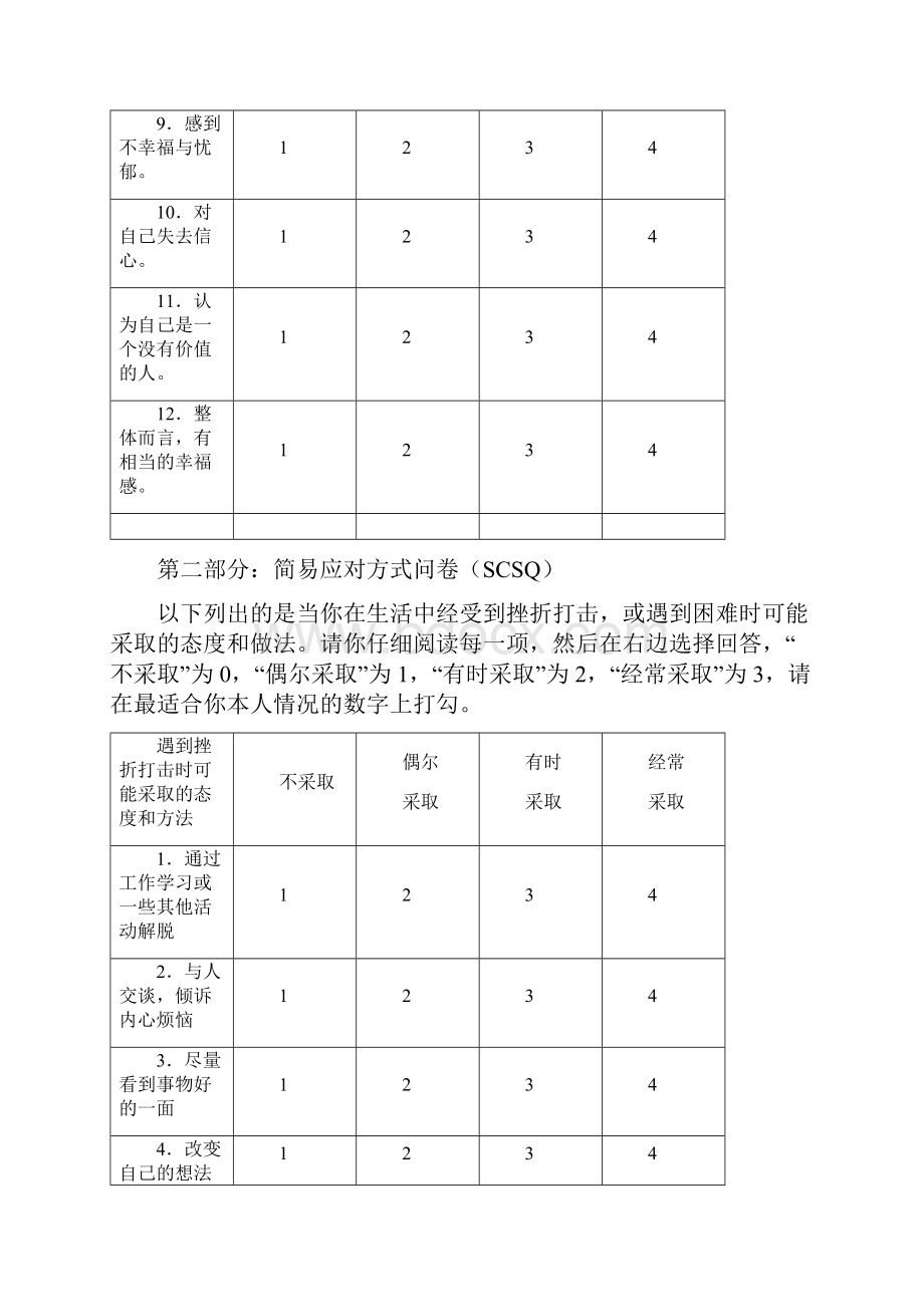 学生心理健康问卷.docx_第2页