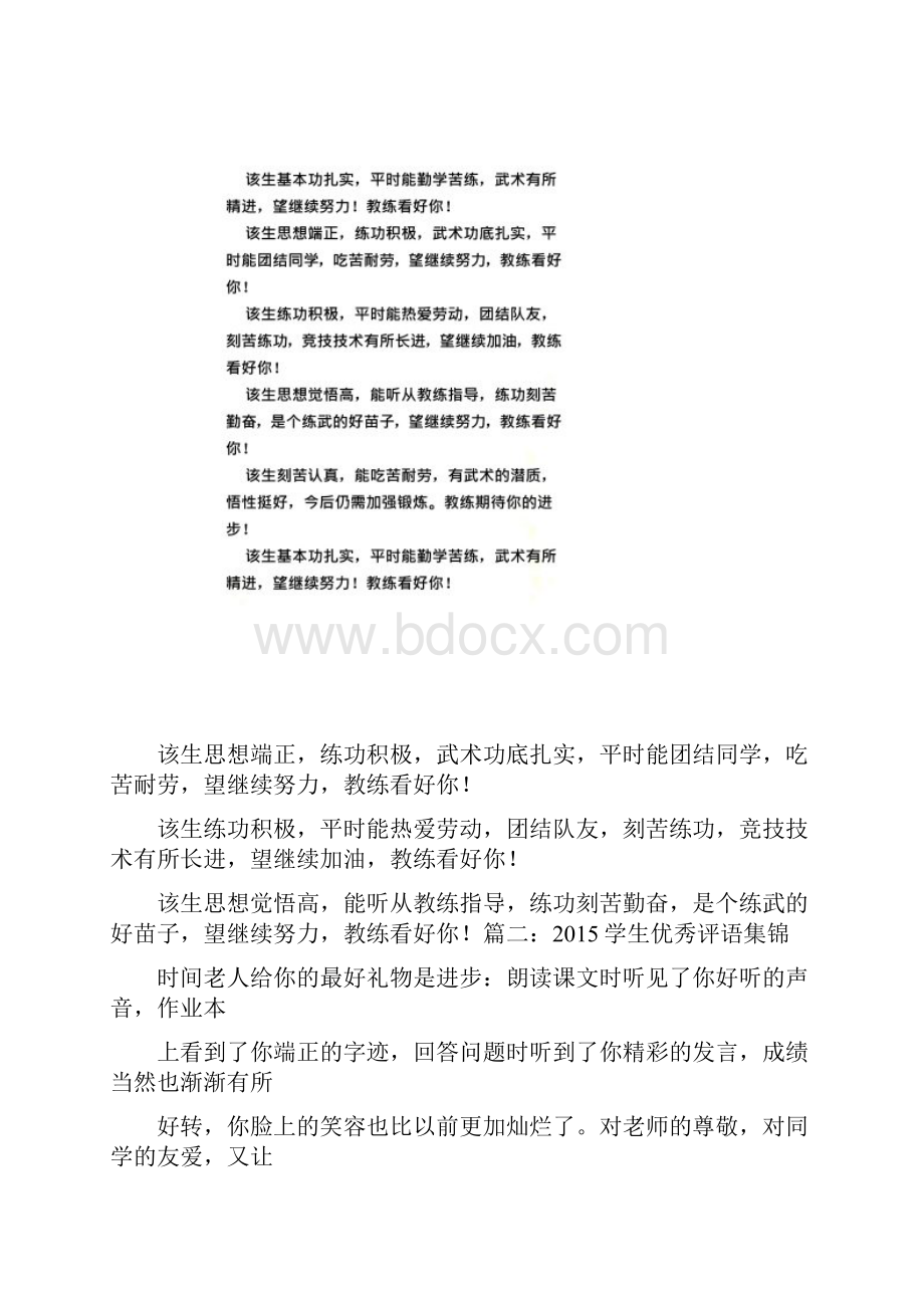 学生武术评语.docx_第3页