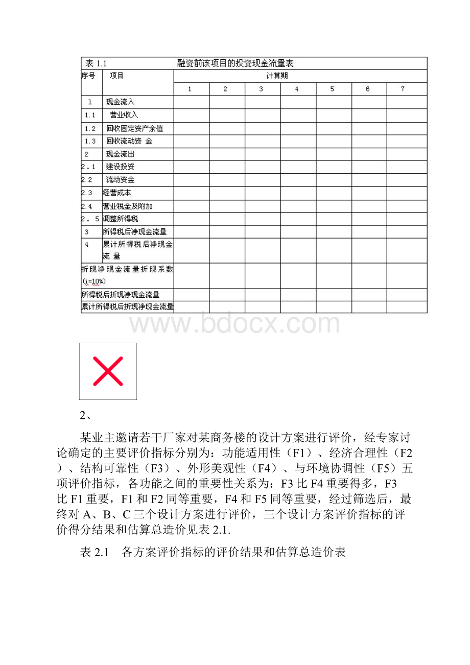 造价工程师考试《工程造价案例分析》摸底评测一.docx_第2页