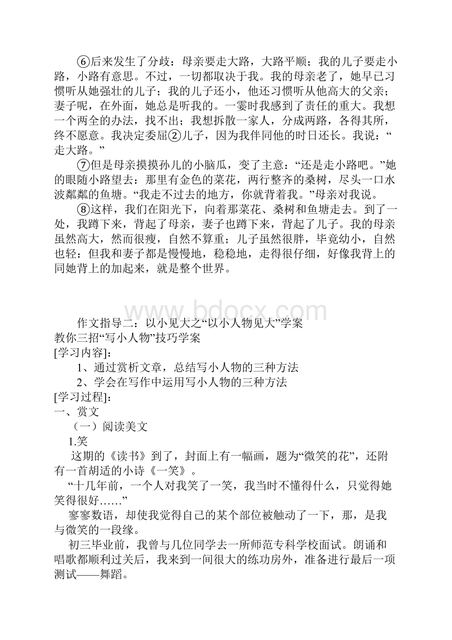 以小见大以点带面写作技巧大全材料.docx_第2页