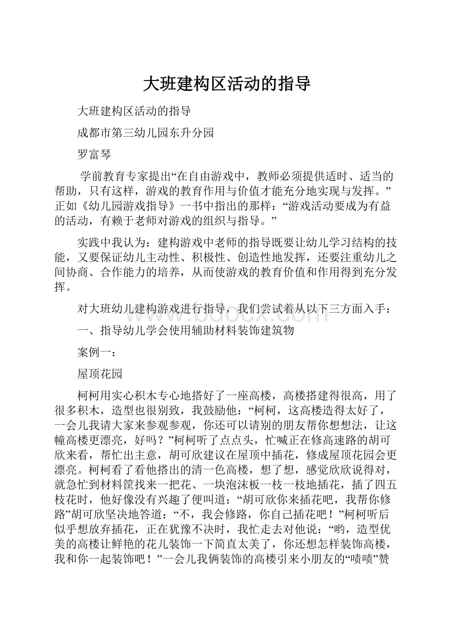 大班建构区活动的指导.docx_第1页