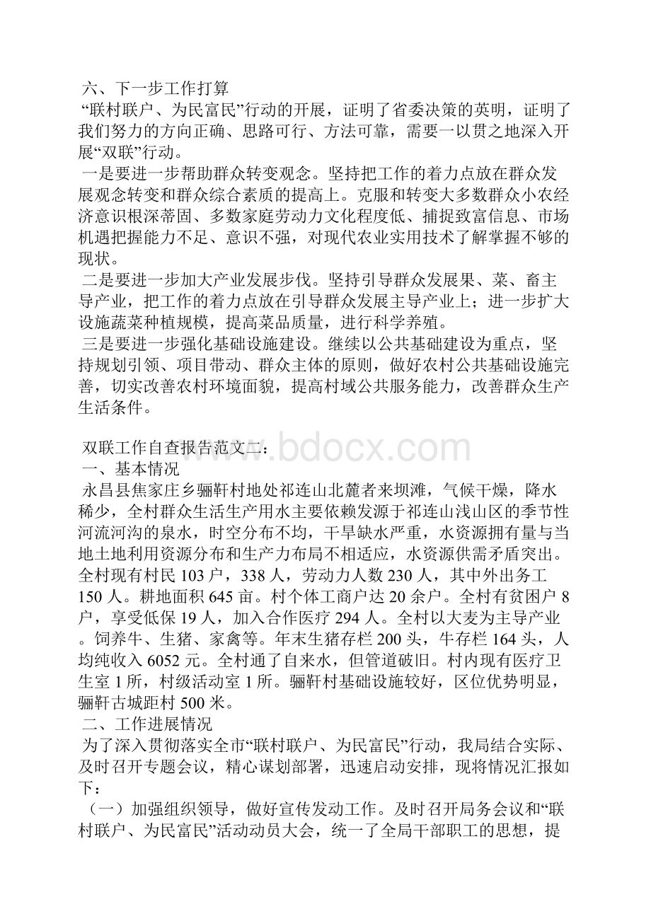 双联工作自查报告.docx_第2页