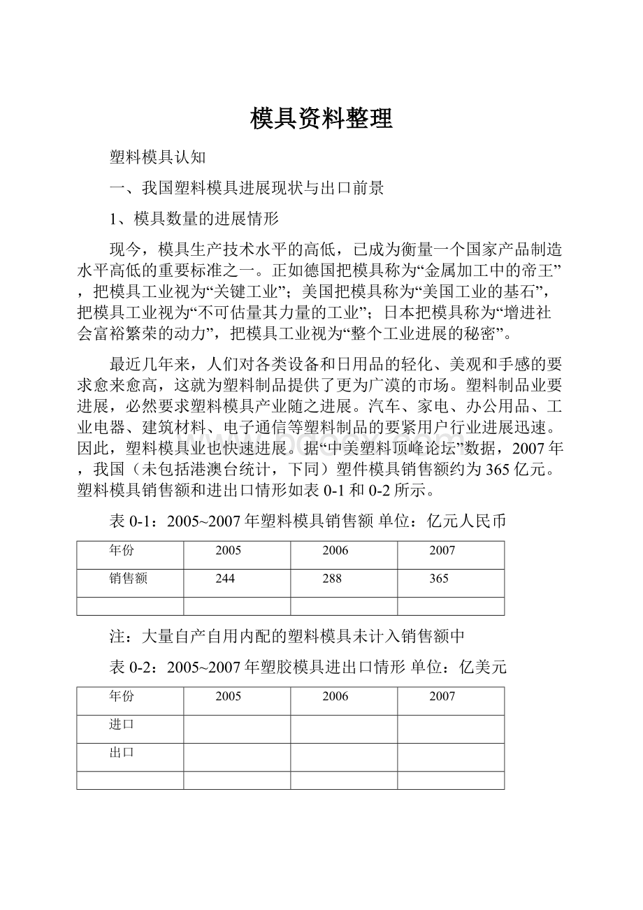 模具资料整理.docx_第1页