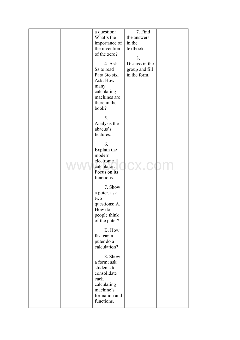 七年级英语上册 unit4 The world of numbers Intensive reading教案 牛津深圳版.docx_第3页