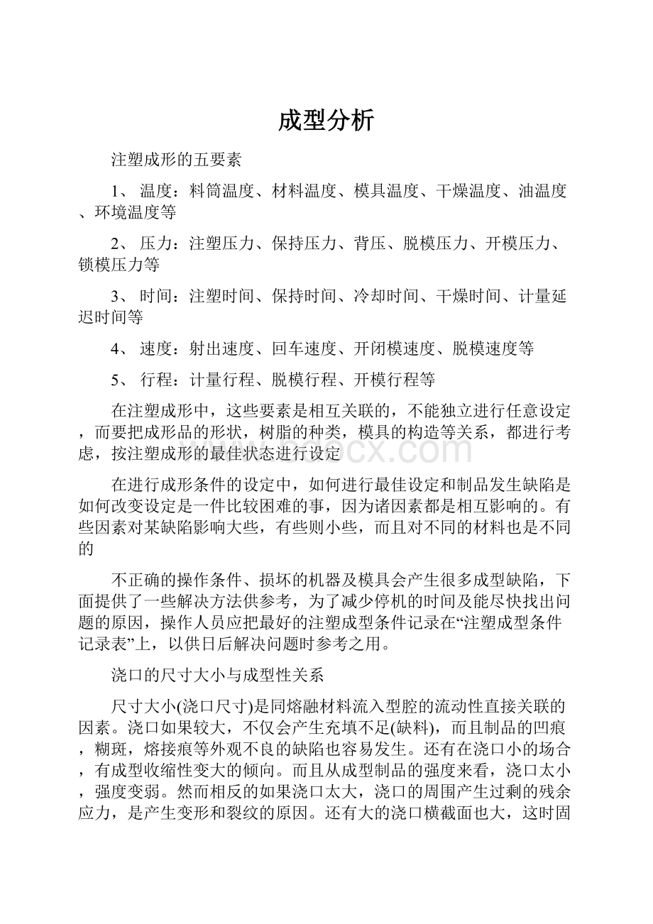 成型分析Word文档格式.docx_第1页