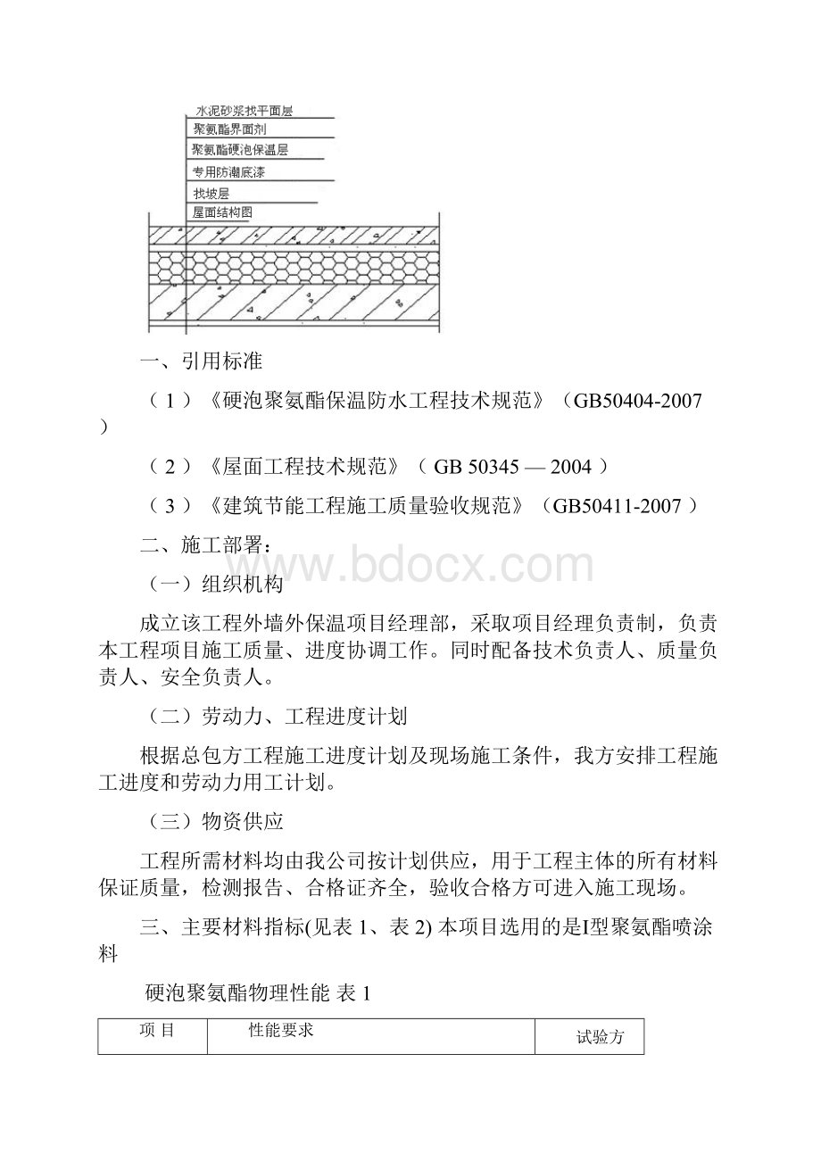 屋面硬泡聚氨酯防水保温施工设计方案文档格式.docx_第3页