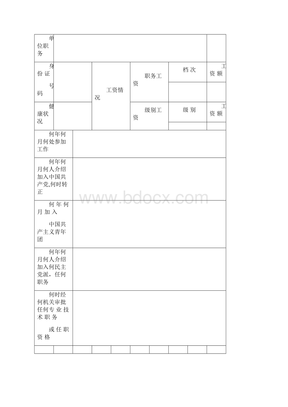 干部履历表99年标准版.docx_第2页