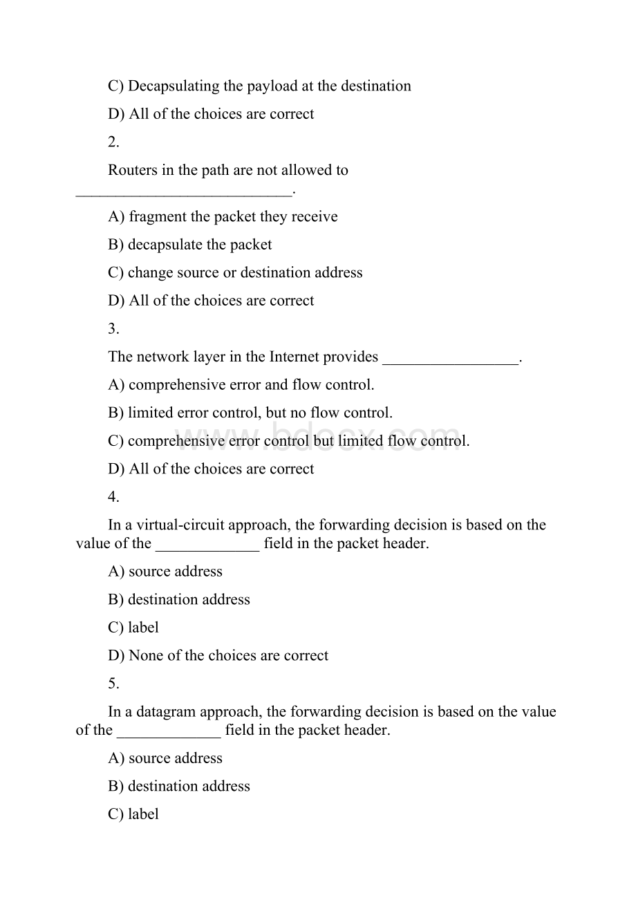 计算机网络教程自顶向下方法选择题及答案chapt4networkWord文件下载.docx_第2页