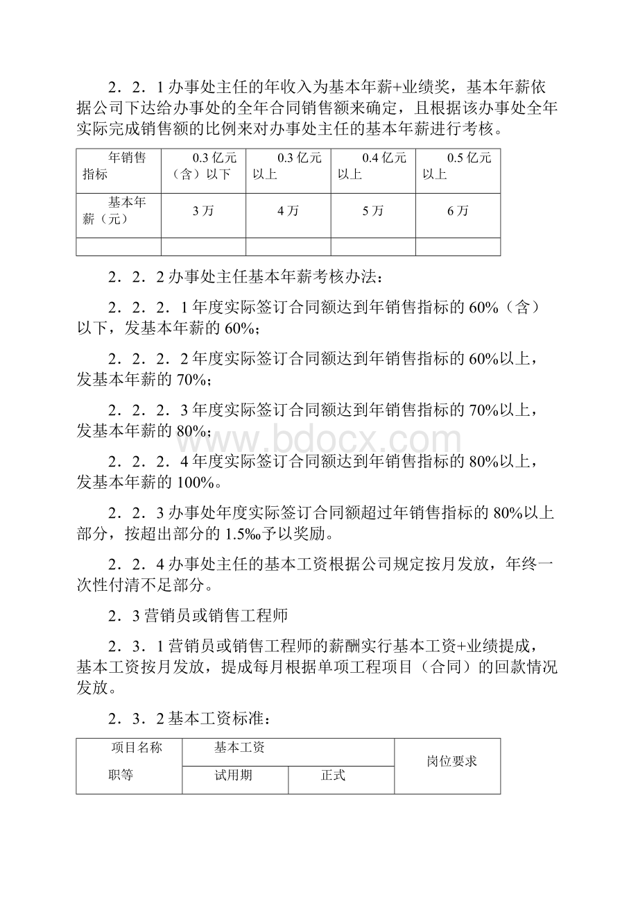 营销203A营销管理考核制度.docx_第3页