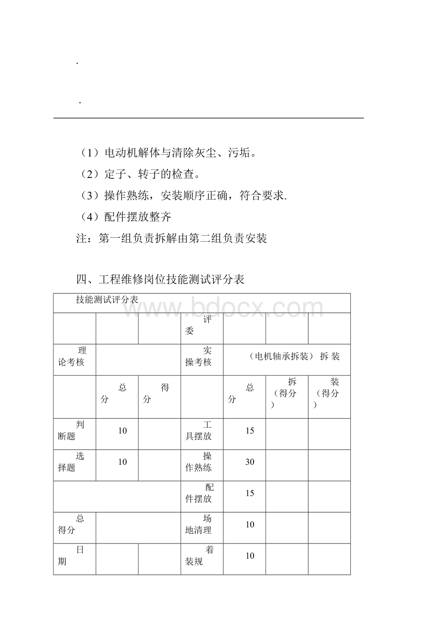 工程维修岗位技能考核方案Word文件下载.docx_第3页