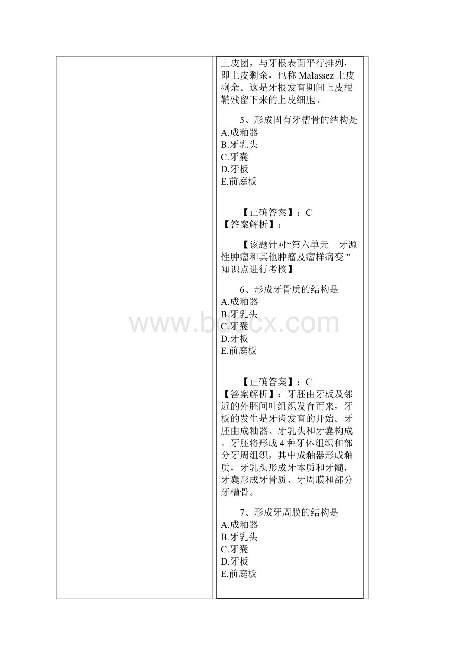 最新口腔执业医师含助理精品资料第十章 牙的发育及发育异常.docx_第3页