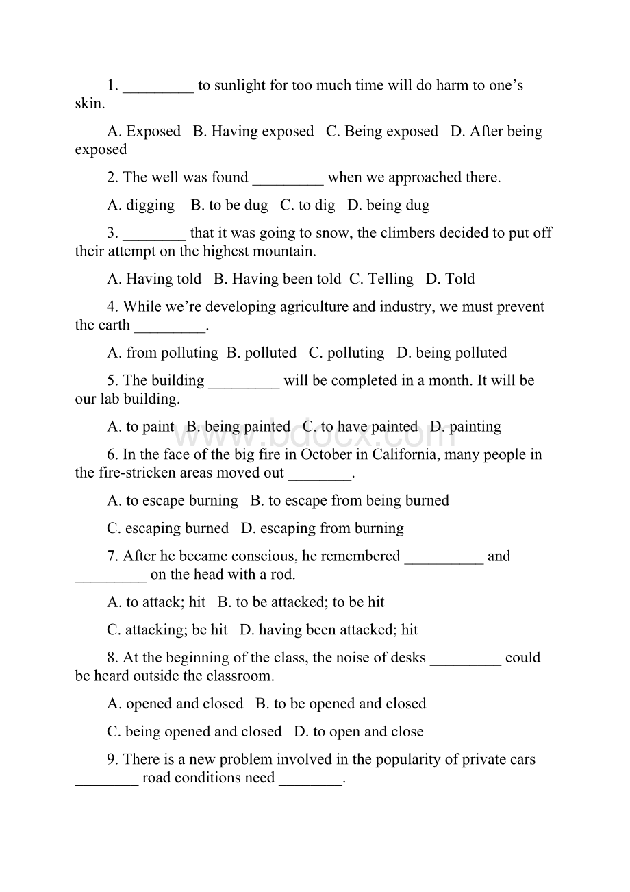 人教版高中英语选修七重点语法练习Word格式文档下载.docx_第2页