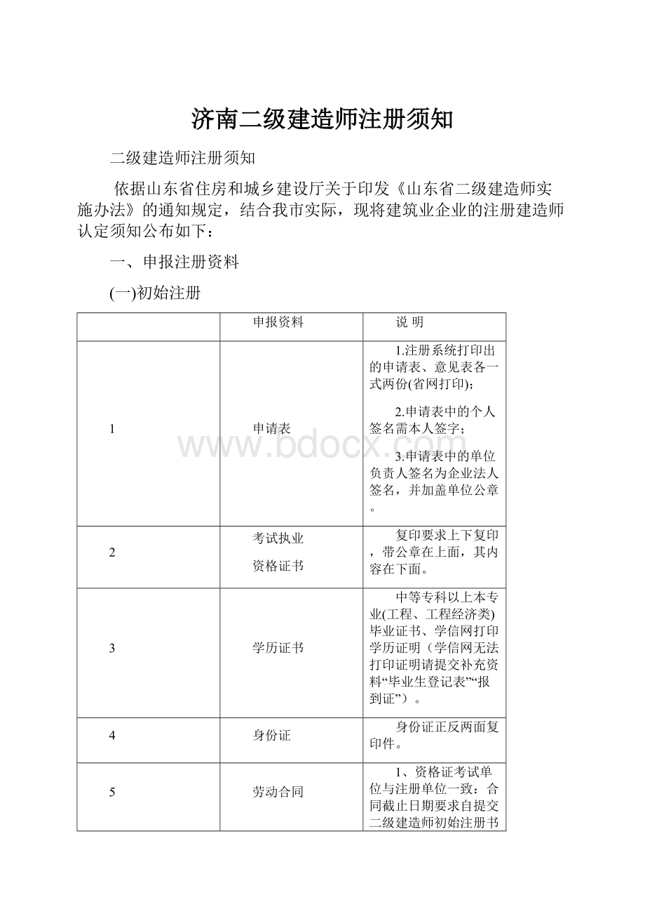 济南二级建造师注册须知.docx