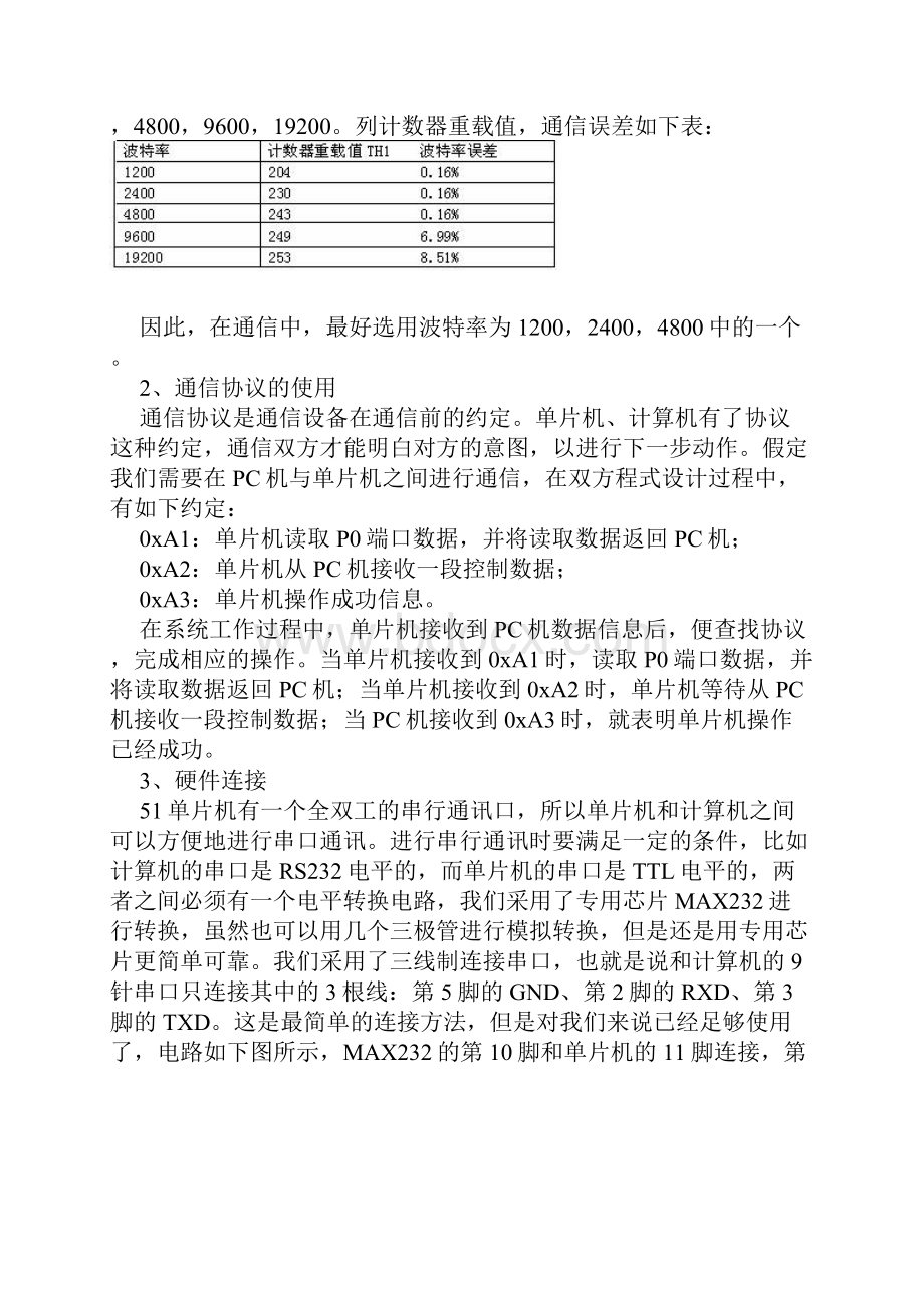 串口通信技术的设计与实现Word文档格式.docx_第2页