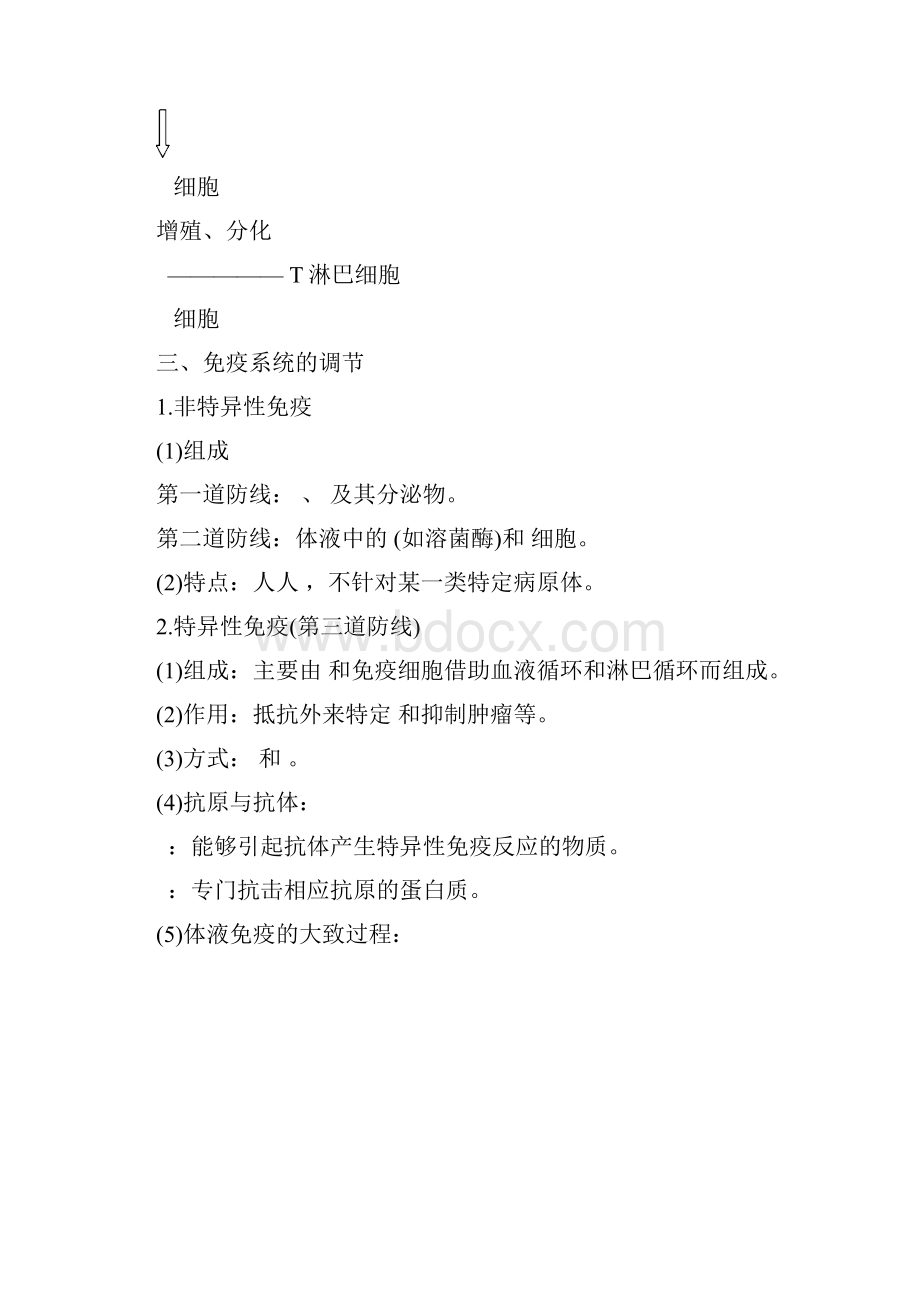 成都七中万达学校学年上期第二次生物选修课试题免疫调节专题Word文档格式.docx_第2页