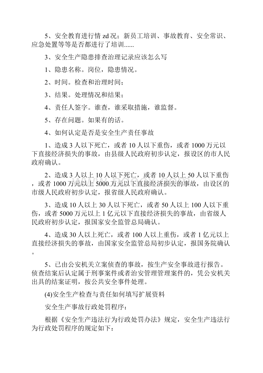 安全生产检查与责任如何填写安全生产文档格式.docx_第2页