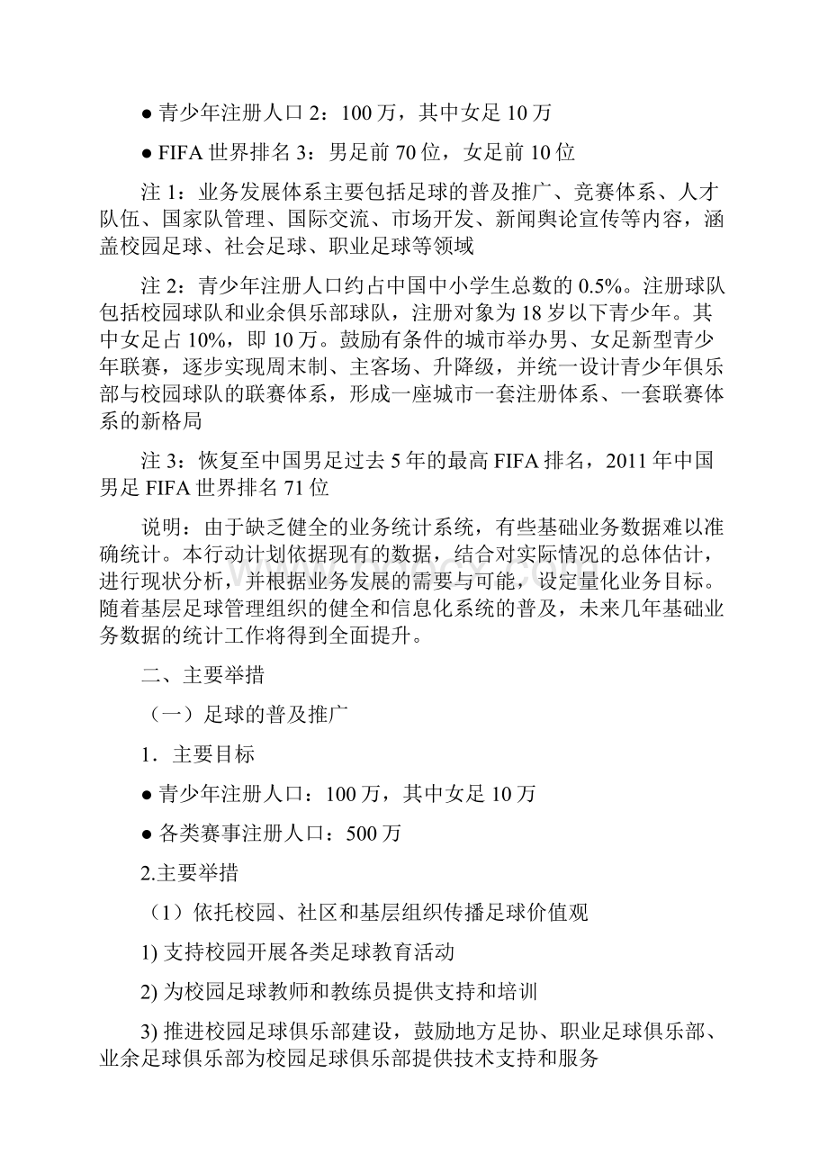 中国足球协会行动计划.docx_第2页