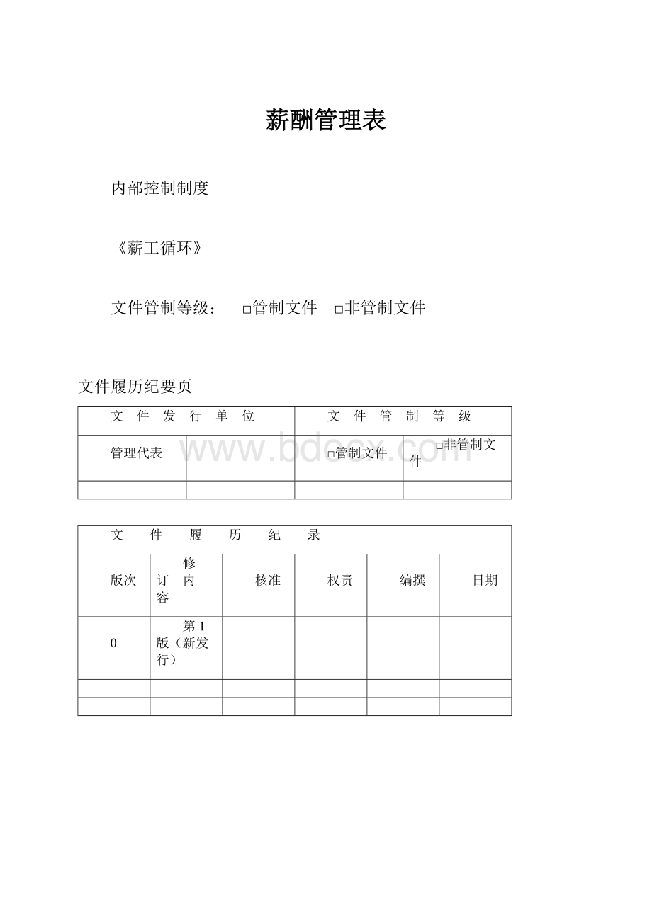 薪酬管理表.docx_第1页