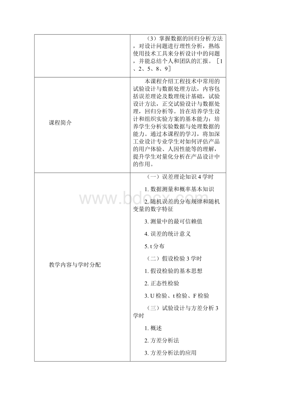 《实验设计与数据处理》课程教学大纲.docx_第3页