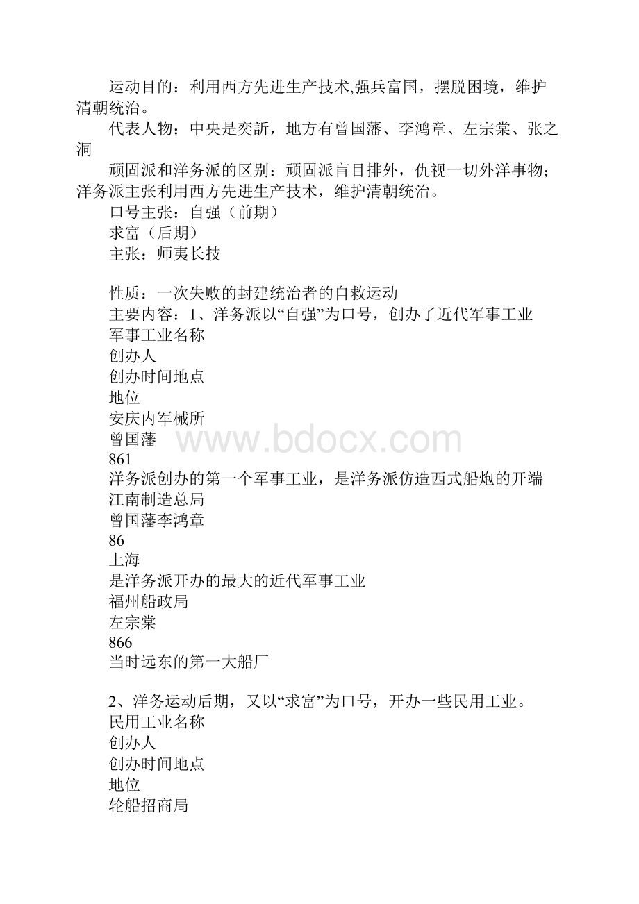 八年级历史上册第二单元复习提纲.docx_第2页