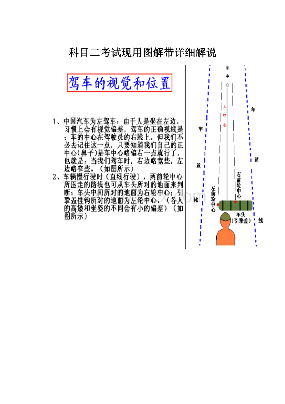 科目二考试现用图解带详细解说Word文档格式.docx_第1页