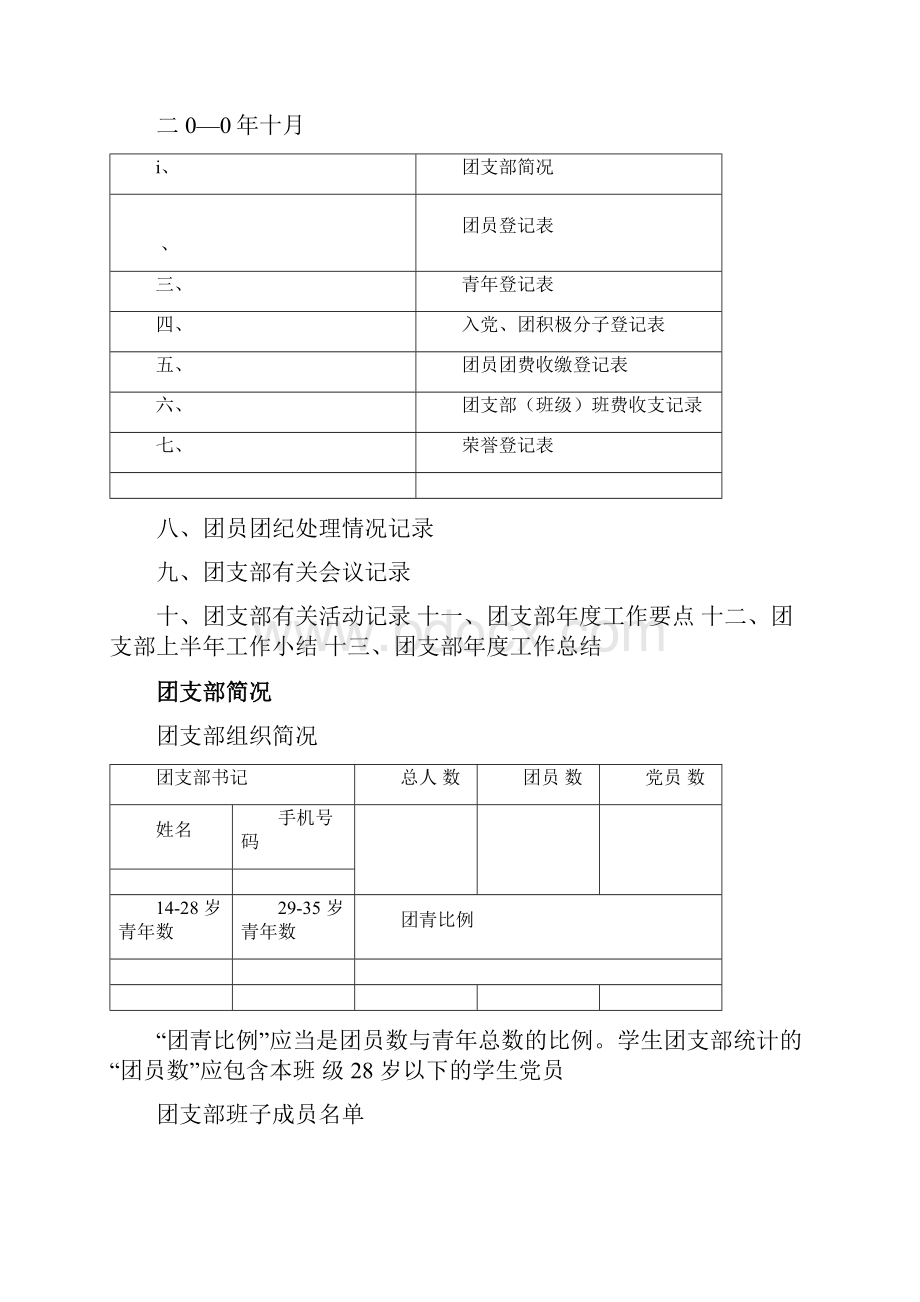 基层团支部工作台帐Word格式.docx_第2页