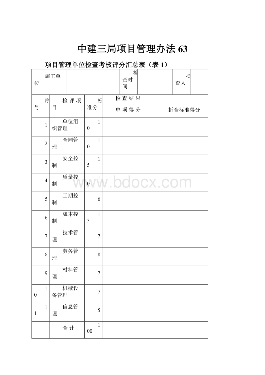 中建三局项目管理办法63Word格式文档下载.docx