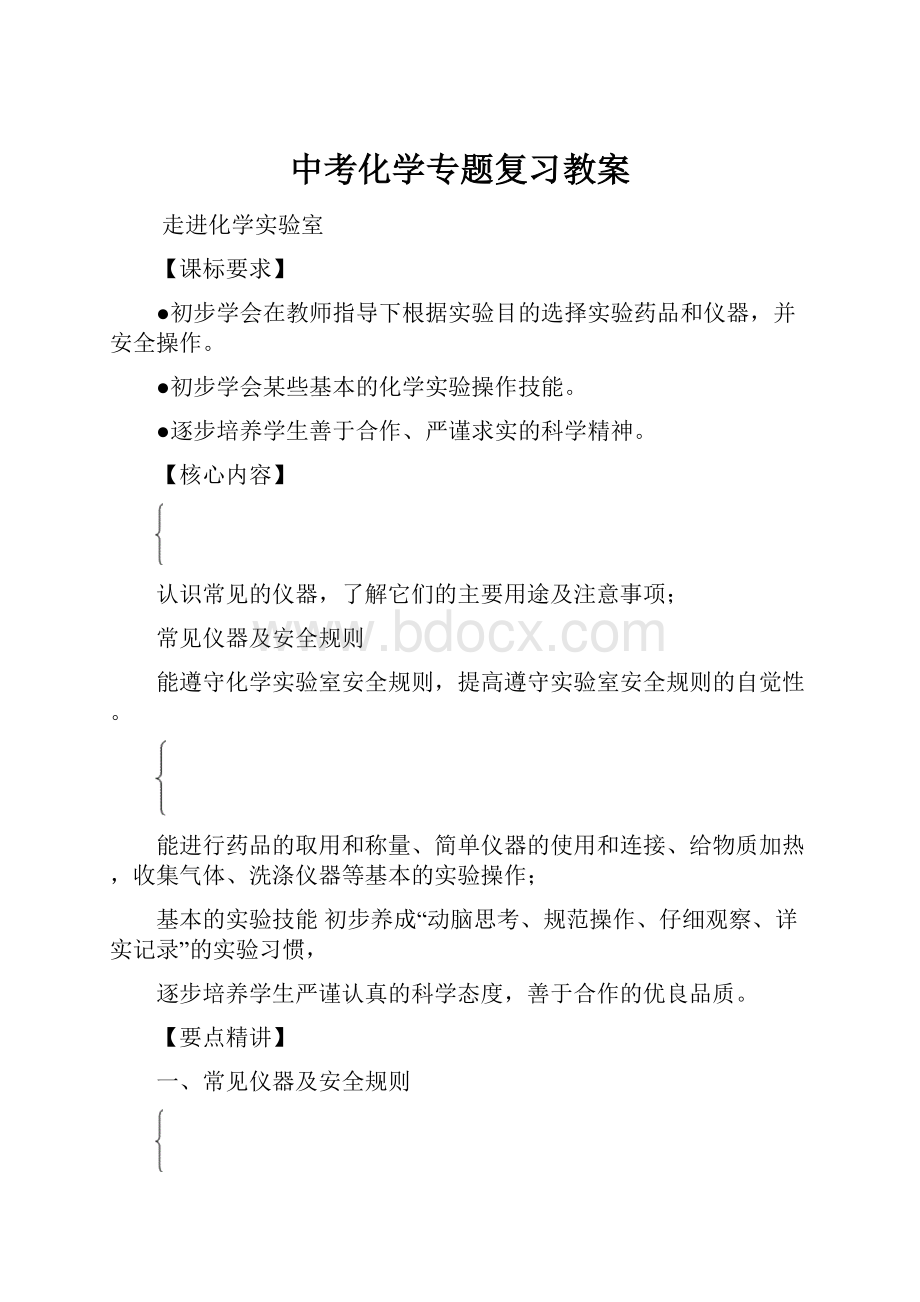 中考化学专题复习教案.docx_第1页