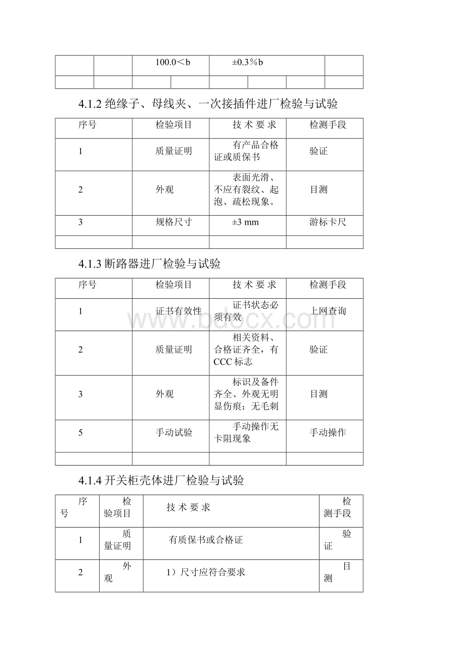 低压配电柜检验规程概要.docx_第3页