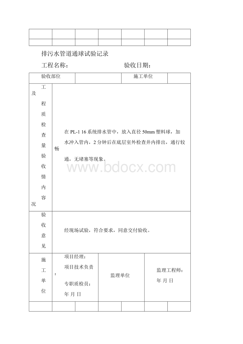 屋面淋水验检查记录Word文档下载推荐.docx_第2页