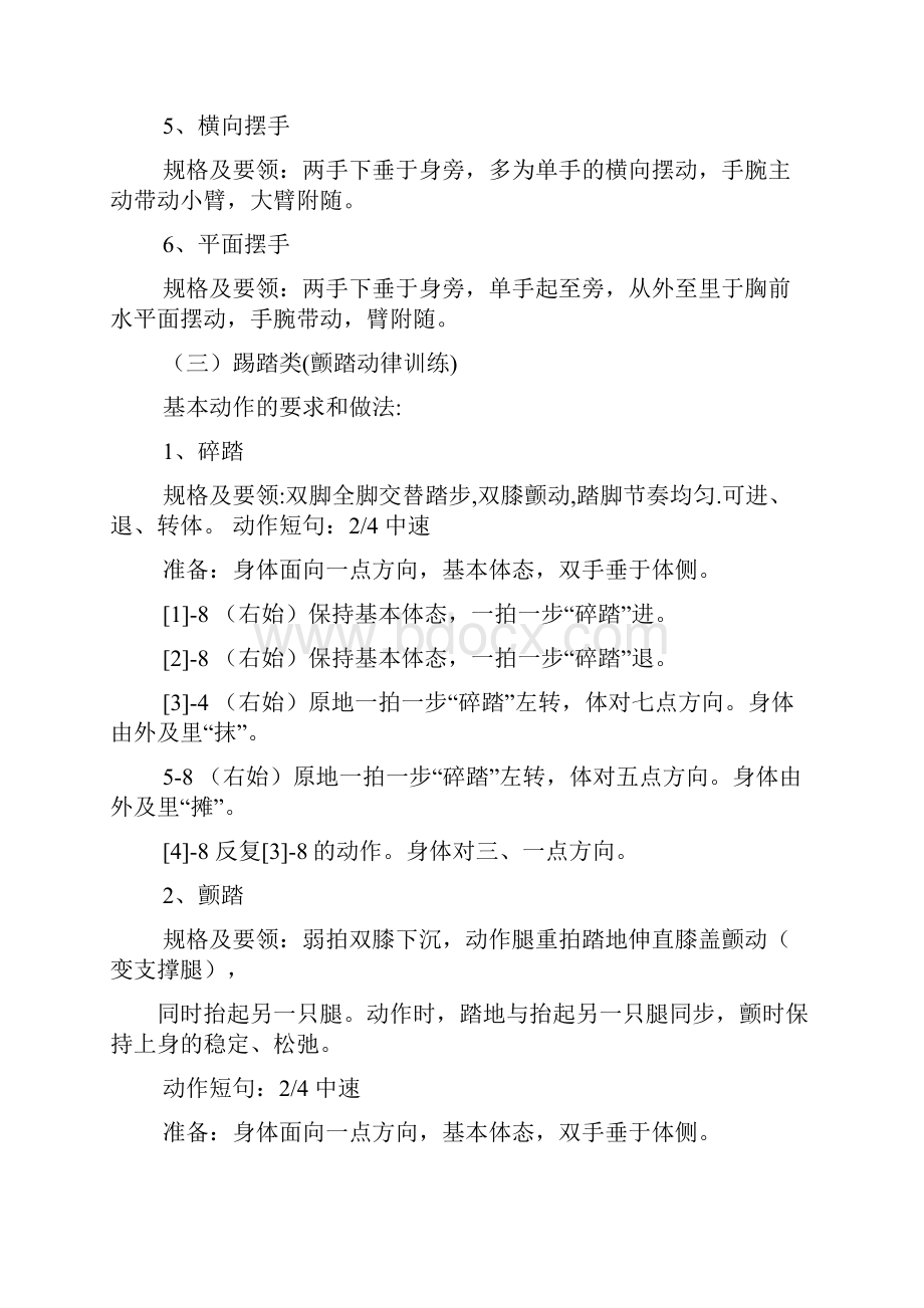 民间民族舞蹈考级教案Word下载.docx_第3页