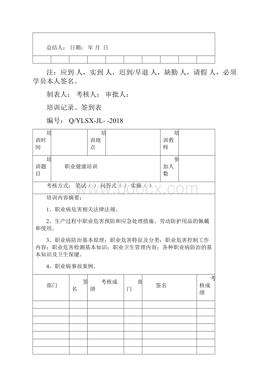 培训记录签到表.docx_第3页