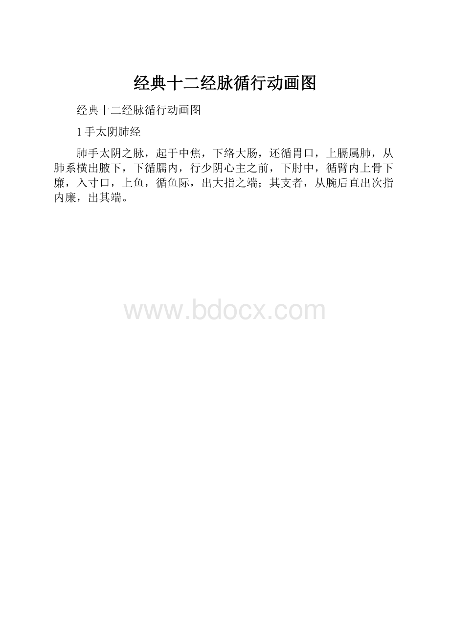 经典十二经脉循行动画图.docx