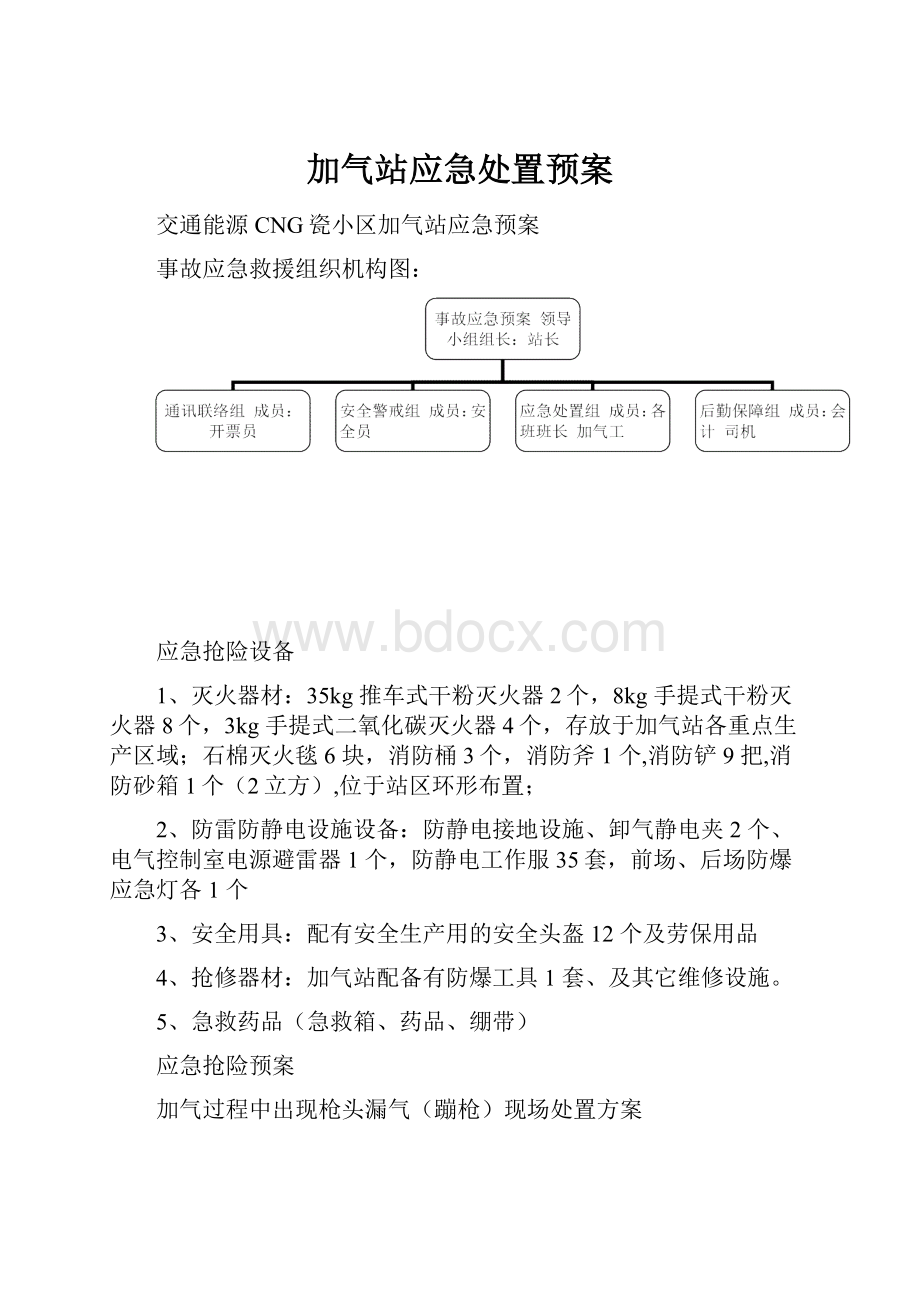 加气站应急处置预案文档格式.docx_第1页